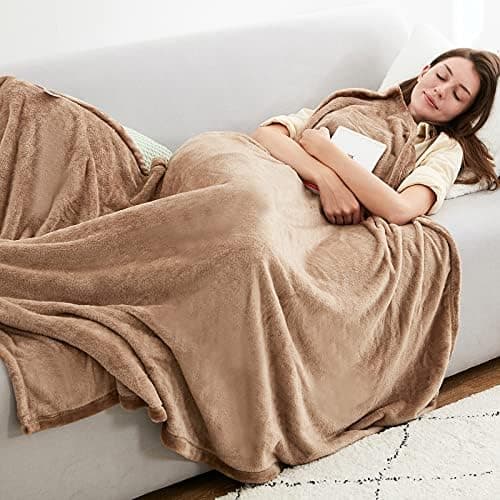 EHEYCIGA Flauschig weiche Kuscheldecke Grau 130x165 für Wohnzimmer und Sofa OEKO-TEX
| EHEYCIGA weiche warme Fleecedeck