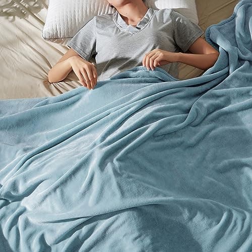 Oeko-Tex Weich Warm Kuscheldecke PHF Flauschig Fleecedecke 130x150cm - Beige, Couch, Sofa & Bett Überwurf
