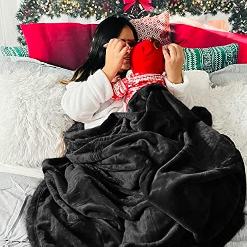 BEDSURE Wohndecke Warm Grau - Weich, Fleecedecke für Frauen, Couch Überwurf 150x200cm