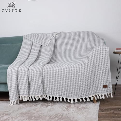 Premium Tagesdecke Einzelbett 150x200 Grau für Sofa und Bett