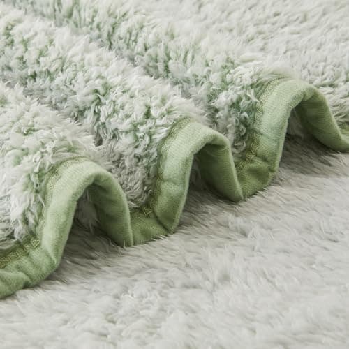 EMME Flauschige Sherpa Kuscheldecke Oeko-Tex 150x200 cm, perfekt für Winterspazieren und Relaxen - doppelseitig weich, l