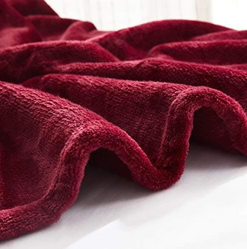 TASTHROW Weiche Fleecedecke für Wohnzimmer, Soft und Warm Tagesdecke, perfekt für Familie und Gäste (Rosa, 130x180cm)