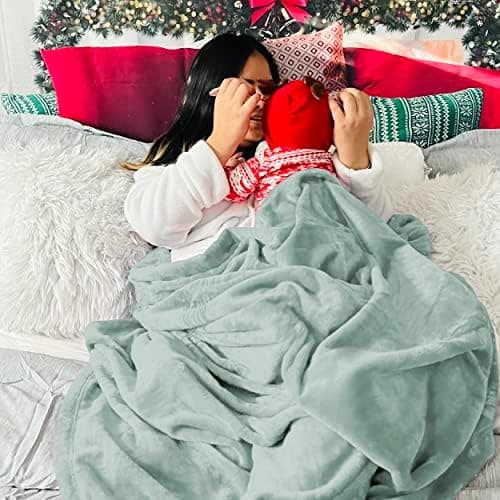 BEDSURE Wohndecke Warm Grau - Weich, Fleecedecke für Frauen, Couch Überwurf 150x200cm