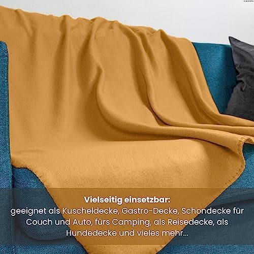 Wometo 2er Set Polar Fleecedecke OekoTex Lilaviolett Anti-Pilling Kettelrand