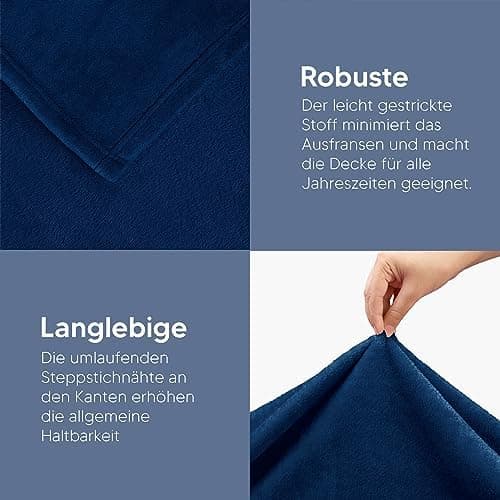 Utopia Bedding Kuscheldecke flauschig Warm für Winter und Sofa