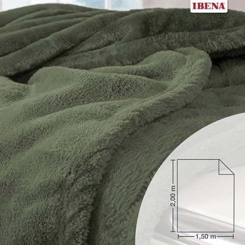 Ibena Kuscheldecke Olbia - flauschig, warm & waschbar, ideal für Kinder im Rose Farbton OEKO-TEX STANDARD 100  
Ibena Ku