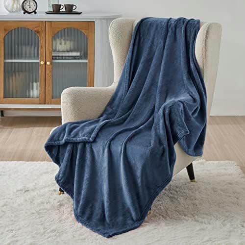 BEDSURE Wohndecke Warm Grau - Weich, Fleecedecke für Frauen, Couch Überwurf 150x200cm