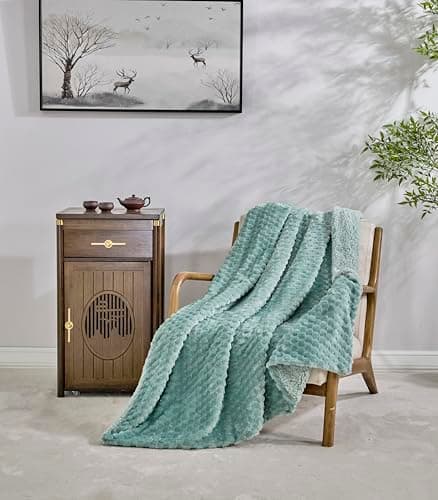 Miracle Home Wendbare Fleecedecke aus Mikrofaser, weich, warm und maschinenwaschbar, für den ganze Haushalt, 130 x 160 c