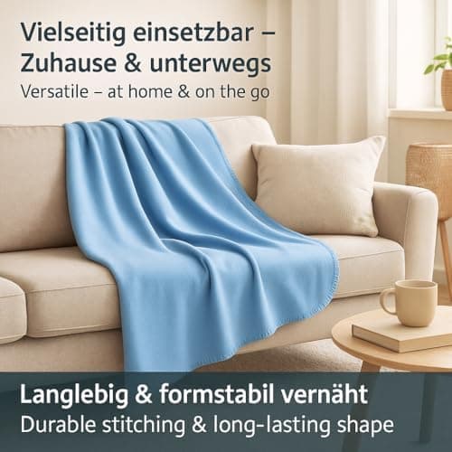 Betz Fleecedecke – weiche Wohndecke & Kuscheldecke – fürs Sofa & Bett – flauschig, leicht, wärmend & pflegeleicht – lila