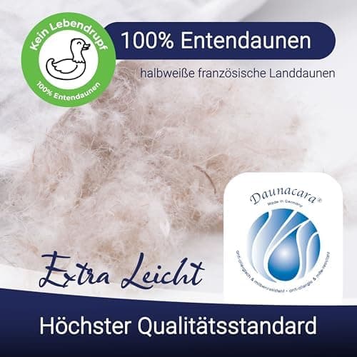 ZOLLNER Deluxe Daunenkissen - Hotelqualität – für Allergiker geeignet – Made in Germany - 40x40 cm - OEKO-TEX STANDARD 1