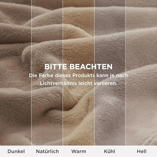 BEDSURE Wohndecke Warm Grau - Weich, Fleecedecke für Frauen, Couch Überwurf 150x200cm
