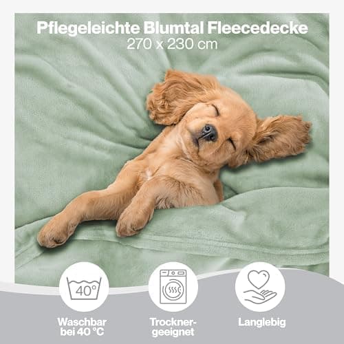 Blumtal wohndecke Anthrazit - flauschig - Oeko-TEX zertifiziert - 130x150 cm - Couch & Wohnzimmernutzung - Fliesdecke -