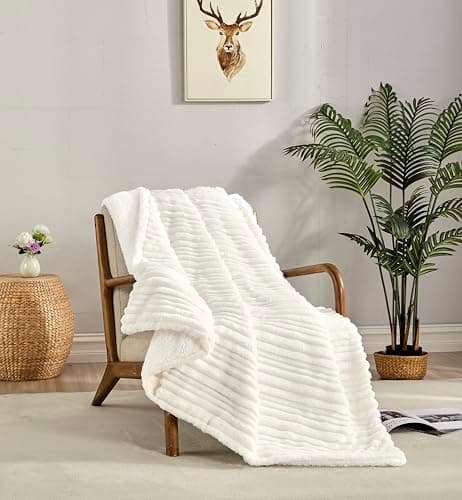 Miracle Home Wendbare Fleecedecke aus Mikrofaser, weich, warm und maschinenwaschbar, für den ganze Haushalt, 130 x 160 c