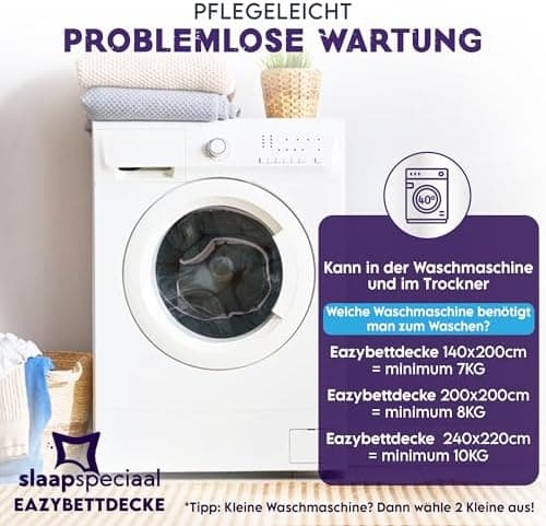 Bettdecke ohne Bezug 135x200 Grau Beige - Wärmeklasse 2 Steppdecke mit Gelfasern für Daunengefühl - Ganzjahresdecke