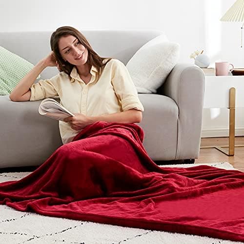 EHEYCIGA Flauschig weiche Kuscheldecke Grau 130x165 für Wohnzimmer und Sofa OEKO-TEX
| EHEYCIGA weiche warme Fleecedeck