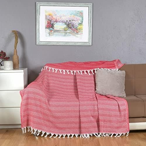 Tuiste Einzelbett Tagesdecke Hellgrau, kuschelige Couchüberwurf, Sommerdecke 150x200 cm  
Tuiste Einzelbett Tagesdecke H