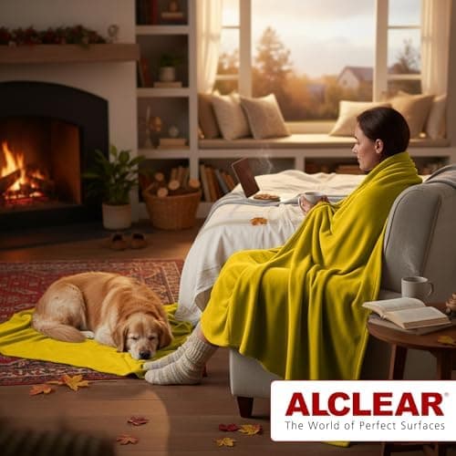 ALCLEAR Schokobraun Fleecedecken 130x160 cm, über 200 g/m2, SOFAGEDECKE DECKE Wohndecke Picknickdecke OEKO-TEX