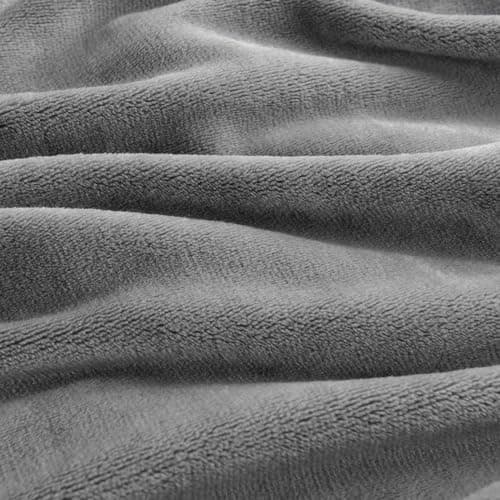 Kuscheldecke WAVVE Flauschig Warm - Sofadecke 150x200 cm Weich für Wohnraum Couchdecke GrauXL