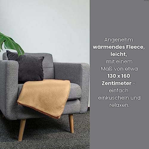 Wometo 2er Set Polar Fleecedecke OekoTex Lilaviolett Anti-Pilling Kettelrand