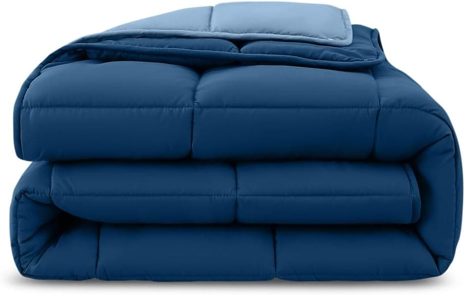 Wometo 4-Jahreszeiten Steppbett 135x200 cm - lila & pink - 2 Bettdecken, 3-in-1, warme Winterdecke + leichte Sommerdecke