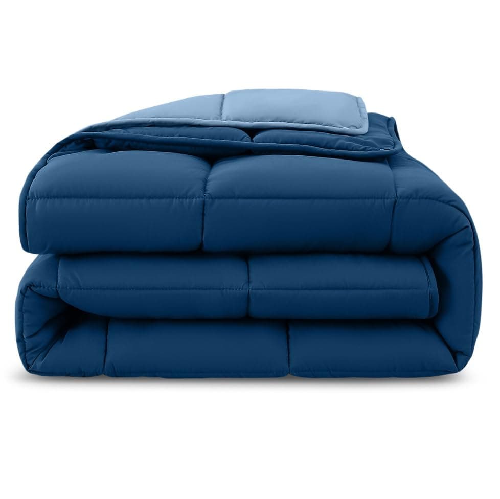 Wometo 4-Jahreszeiten Steppbett 135x200 cm - lila & pink - 2 Bettdecken, 3-in-1, warme Winterdecke + leichte Sommerdecke