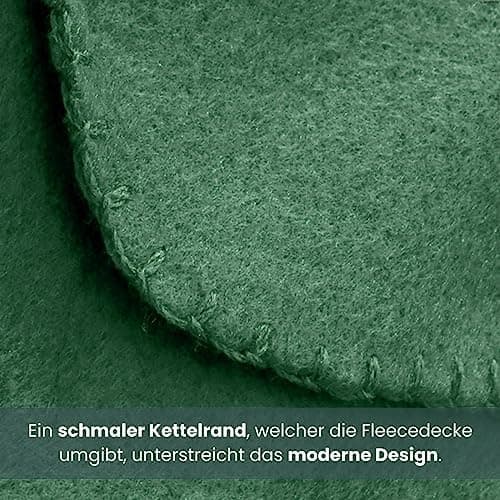 Wometo 2er Set Polar Fleecedecke OekoTex Lilaviolett Anti-Pilling Kettelrand