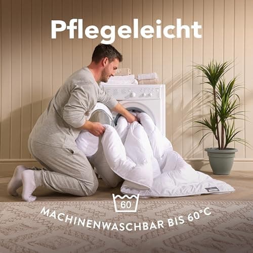 John Cotton Night Cloud Bettdecke 155x220 - Premium Klasse Steppdecke für Allergiker und Oeko-Test Zertifiziert - Weiche