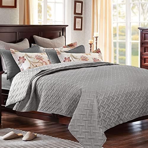 WOLTU Tagesdecke 220x240 cm Steppdecke, Ultraschall genäht, woholiberaler und hautfreundlich, für Sofa und Bett, Global