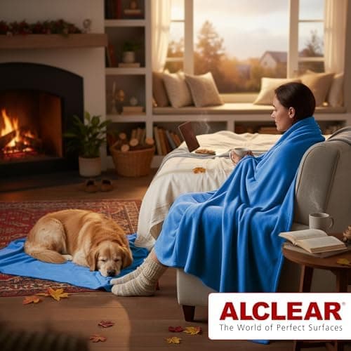 ALCLEAR Schokobraun Fleecedecken 130x160 cm, über 200 g/m2, SOFAGEDECKE DECKE Wohndecke Picknickdecke OEKO-TEX