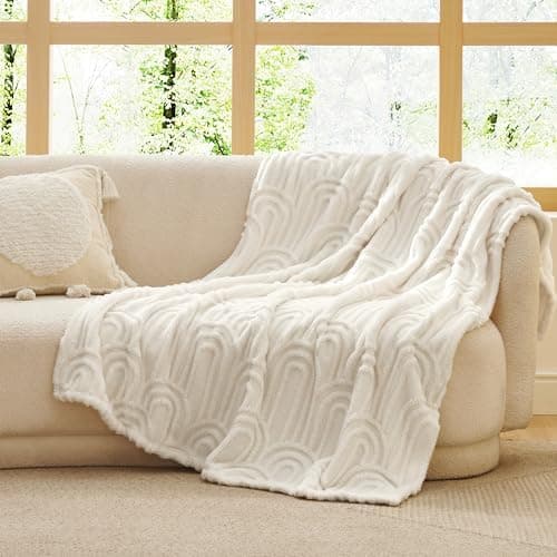 BEDSURE Kuscheldecke Flauschig - Weiche Warme für Zimmer Deko, Wohn- & Kuscheldecken, Hellbraun, 130 x 170 cm OEKO-TEX S