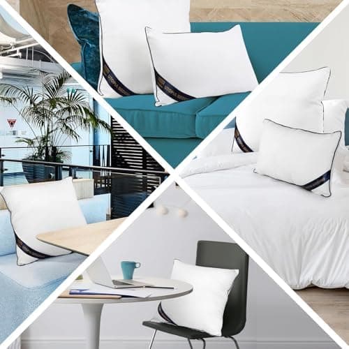 Utopia Bedding 2er Set Kissen 40x40 cm, Weiß - Deko und Ergonomie für Bett und Sofa (OEKO-TEX STANDARD 100)  
Utopia Bed