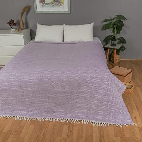 Tuiste Einzelbett Tagesdecke Hellgrau, kuschelige Couchüberwurf, Sommerdecke 150x200 cm  
Tuiste Einzelbett Tagesdecke H