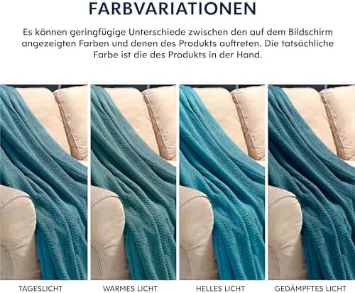 Dreamzie - Flauschig Fleecedecke 100% Polyester - Weicher Haptik - Lila - Kuscheldeko für Sofa und Bett - Großformat 130