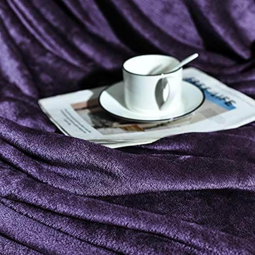 FARFALLAROSSA Oeko-TEX Flauschig Kuscheldecke 130x160 cm - Super Weiche Fleecedecke als Sofaüberwurf - Wohndecke Gelb OE