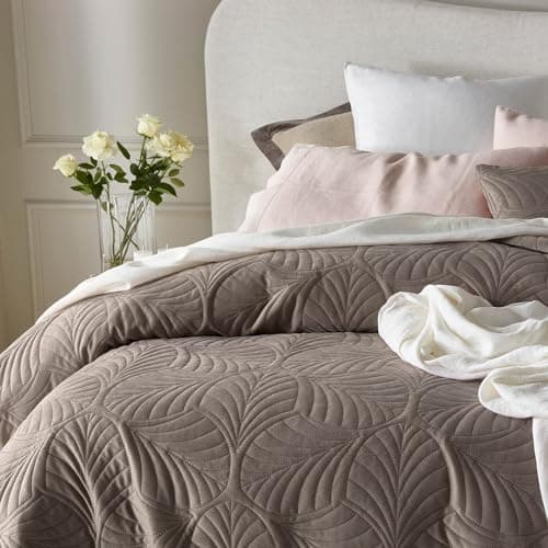 ROOM99 Elegante Tagesdecke Puderrosa, ideal für Bett und Sofa - Vielseitige Steppdecke 170 x 210 cm, OEKO-TEX STANDARDS