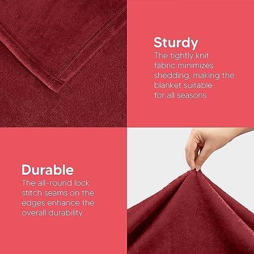 Utopia Bedding Kuscheldecke flauschig Warm für Winter und Sofa