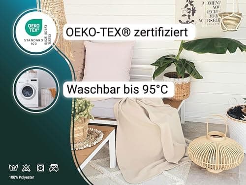 ZOLLNER Kuscheldecke in 130x170 cm - kuschelige und langlebige Fleecedecke - antistatisch und Oeko Tex® Zertifiziert