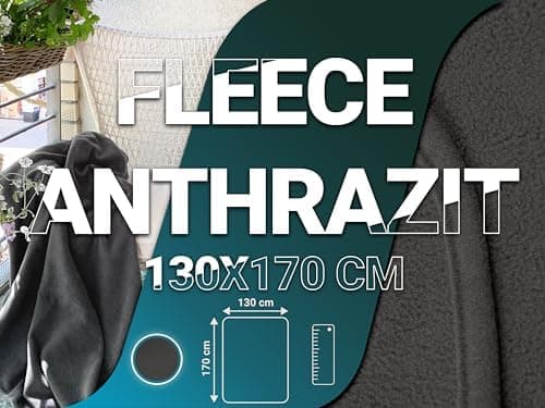 ZOLLNER Kuscheldecke in 130x170 cm - kuschelige und langlebige Fleecedecke - antistatisch und Oeko Tex® Zertifiziert