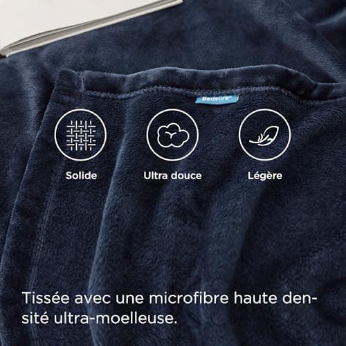 BEDSURE Wohndecke Warm Grau - Weich, Fleecedecke für Frauen, Couch Überwurf 150x200cm