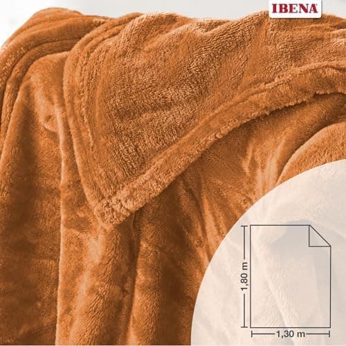 Ibena Kuscheldecke Olbia - flauschig, warm & waschbar, ideal für Kinder im Rose Farbton OEKO-TEX STANDARD 100  
Ibena Ku