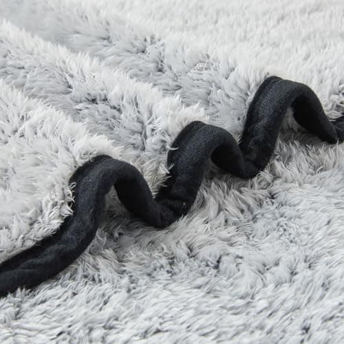 EMME Flauschige Sherpa Kuscheldecke Oeko-Tex 150x200 cm, perfekt für Winterspazieren und Relaxen - doppelseitig weich, l