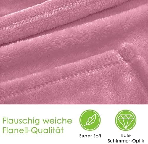 Heimtexland Kuscheldecke flauschig Oekotex warm Super Soft Decke 130x170 cm Bordeaux weinrot