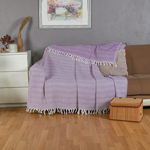 Tuiste Einzelbett Tagesdecke Hellgrau, kuschelige Couchüberwurf, Sommerdecke 150x200 cm  
Tuiste Einzelbett Tagesdecke H