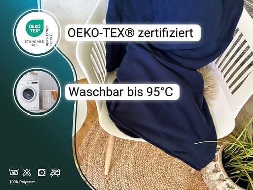 ZOLLNER Kuscheldecke in 130x170 cm - kuschelige und langlebige Fleecedecke - antistatisch und Oeko Tex® Zertifiziert