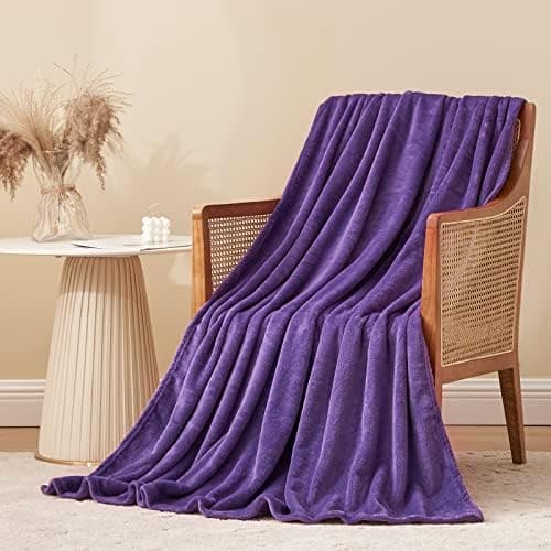 Aisbo Flauschig Warme Decke Rot für Winter - Kuschliges Wohnzimmer Blanket 130x150 cm OEKO-TEX
