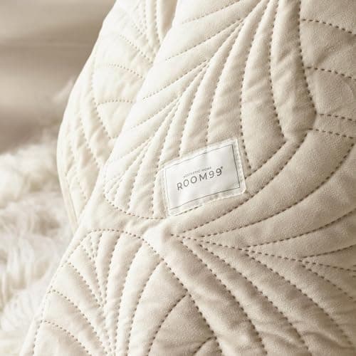 ROOM99 Elegante Tagesdecke Puderrosa, ideal für Bett und Sofa - Vielseitige Steppdecke 170 x 210 cm, OEKO-TEX STANDARDS