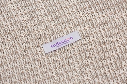 Todocama Mehrzweck-Tagesdecke - Beige Sand, 180 x 260 cm, Bett und Sofa Überwurf, Jarapas, Waffelstruktur, Multi-Use