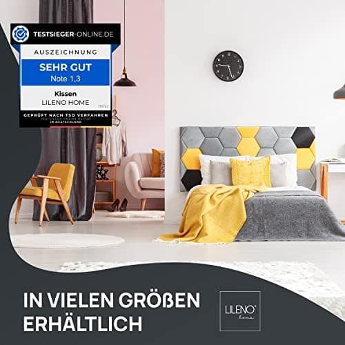 LILENO HOME 40x40 cm waschbares Kissenfüllmaterial - ideal für Allergiker und Couchkissen, Sofa Kissen, Cocktailkissen u