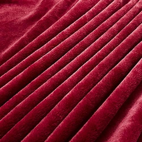 TASTHROW Weiche Fleecedecke für Wohnzimmer, Soft und Warm Tagesdecke, perfekt für Familie und Gäste (Rosa, 130x180cm)