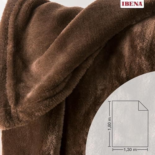 Ibena Kuscheldecke Olbia - flauschig, warm & waschbar, ideal für Kinder im Rose Farbton OEKO-TEX STANDARD 100  
Ibena Ku